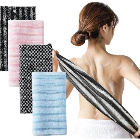 Serviette de douche exfoliante Blissal, serviette Blissal pour hommes et femmes