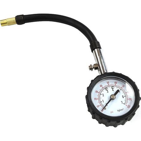 Manomètre Pression Pneu Jauges, Jauge Gonflage des Pneus, Pistolet Gonflage Manomètre, Convient pour Mesurer la Pression des Pneus pour une Conduite Plus Sûre(Noir) (1/5)