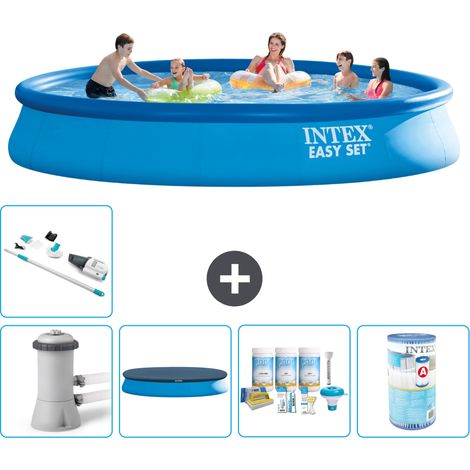 Intex Piscina Easy Set Rotonda - 457x84 cm - 8-pezzi S41170 (1/5)
