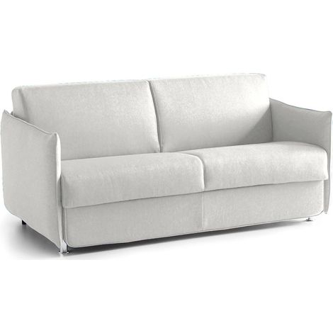 Canapé-lit 2 Places Verceia, Déhoussable, Coffre Made in Italy, 95x160 cm Noir Clair (1/5)
