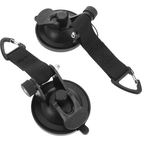 2Pièces Crochets à Ventouse Robustes pour Camping Auvents de Polyvalents pour Tentes Accessoires Fixation Facile Réutilisable Support de Charge (1/5)