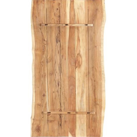 Maison Exclusive - Tischplatte Massivholz Akazie 118x(50-60)x3,8