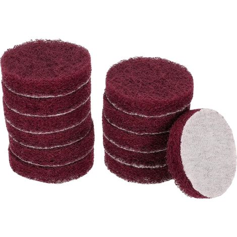 12pcs 400 Grains 2 Pouces Brosse de Forage et de la Cuisine Rouge (1/5)