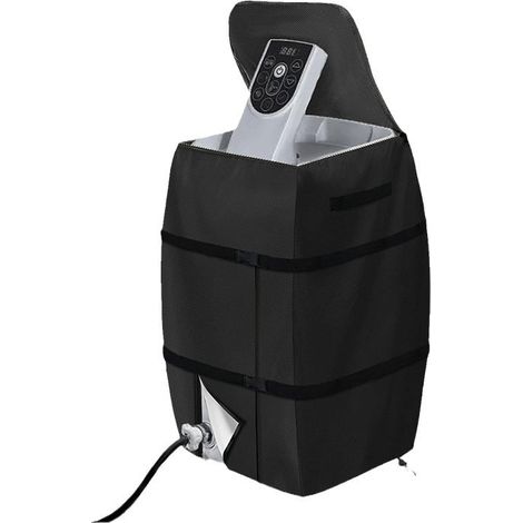 Housse de pompe de chauffage spa 43 x 38 x 54 cm - Protection gonflable pour chauffe-eau d'extérieur - Résistant aux intempéries