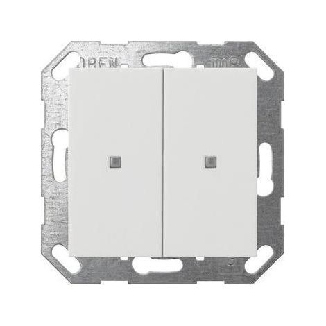 Gira Taster Wippe 2f OneKNX System 55 Reinweiß [517303], 5173 03 (1/5)