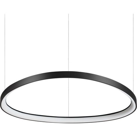 Ideal Lux Sospensione Gemini 1 luce LED integrato nero metallo