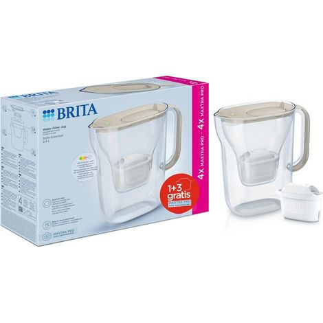 Jarra esencial tipo Brita de 2,4 l, 4 filtros, precio máximo