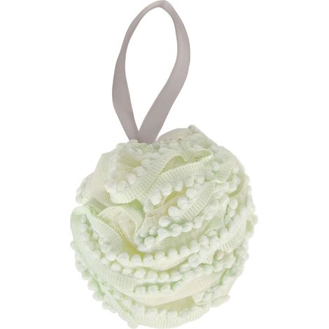 Gant de douche exfoliant - Boule de bain moussante riche, massage doux, nettoyage des pores - Loofah pour homme et femme (1/5)