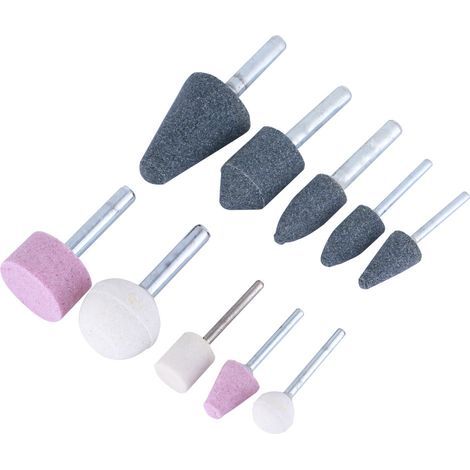 Têtes de meulage céramique Toivize 10 pièces (5x3mm + 5x6mm) haute durabilité pour outil rotatif, idéales pour le meulage précis (1/5)