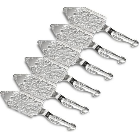 Set di 6 cucchiaini da assenzio vintage in acciaio inossidabile, bicchieri da cocktail, filtri per bere, cucchiaini da assenzio cavi. (1/4)