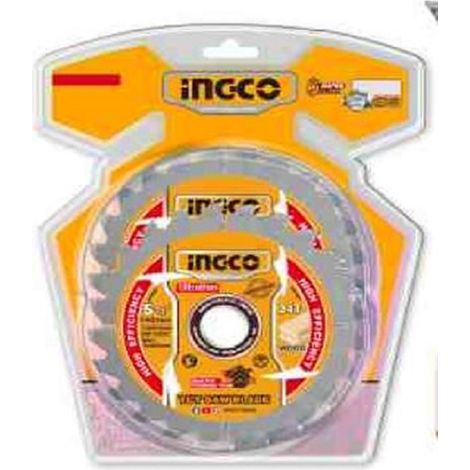 Jeu de 2 disques fins 24 dents pour scie circulaire - Ø 140 mm (1/3)