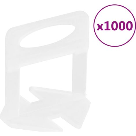 Clips de nivellement pour carrelage, 1000 pièces, 1,5 mm