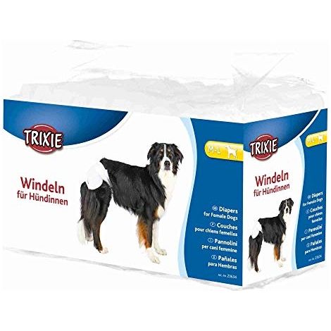 Couches Trixie pour chiennes - Paquet de 12