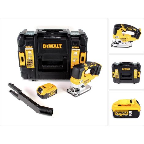 DeWalt DCS 334 NT Akku Pendelhub Stichsäge 18V Brushless + 1x Akku 5,0Ah + TSTAK - ohne Ladegerät