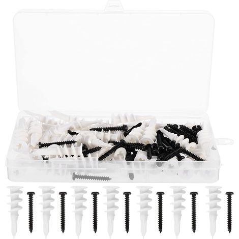 Unomor Lot de 100 chevilles d expansion robustes pour la
