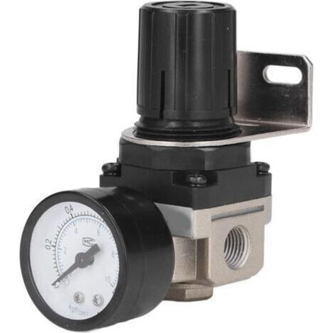 Air pressure regulator G1/4, compact and easy to install air pressure regulating valve AR2000-02, suitable for industrial applications and pneumatic tools H453 (1/4)