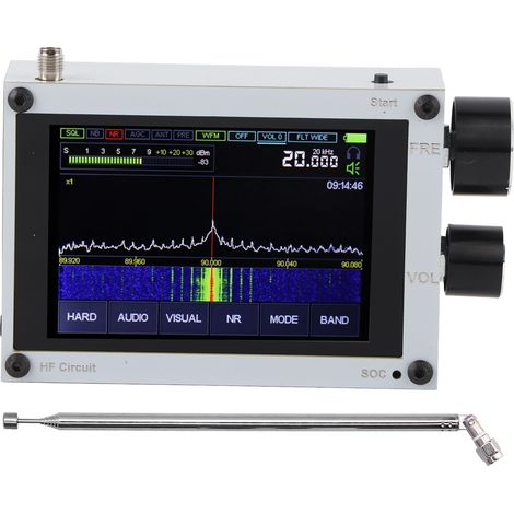 Accessoires industriels sans fil d'écran tactile de récepteur de SDR 50kHz‑2GHz 3.5in (1/5)