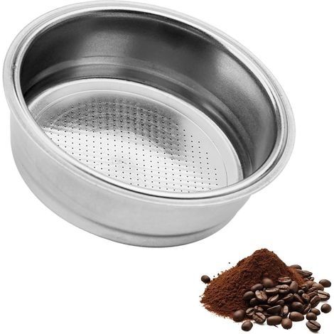 Passoire à café de 51 mm en acier inoxydable - Compatible avec les paniers à café Delonghi - Accessoires pour machine à expresso - 8 à 10 g (1 tasse) (1/5)
