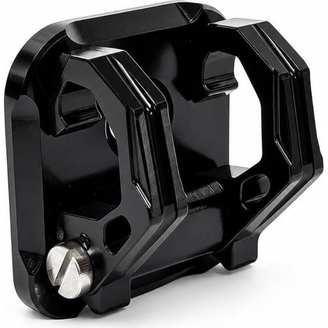 Crochet Pliant pour Giorno125 Support Porte-sac Patère Aluminium Usiné CNC Bras Rabattables Compacts Plaque de Fixation Plane Ergonomie pour Légères, Noir (1/5)