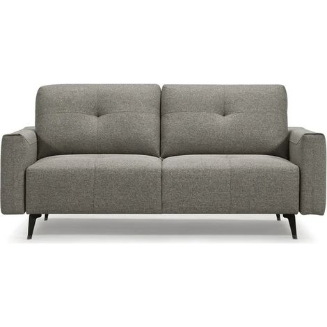 Canapé 3 places tissu gris dossiers réglables - SMART (1/5)