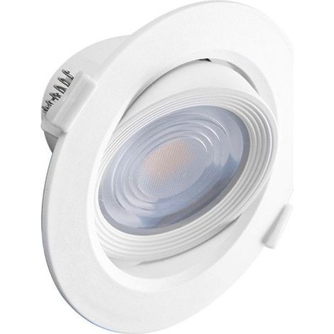 Spot LED empotrable inclinable CARAT ECO IP20 Blanco - Ø120 x 50mm Ø90mm - 3000K Blanco cálido - 10W - 800 Lm (1/3)