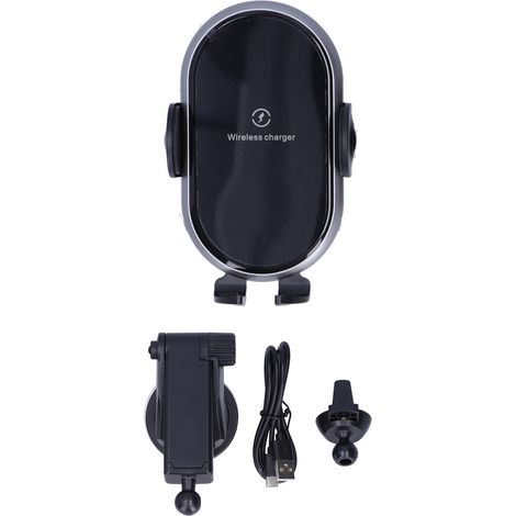 Chargeur voiture sans fil automatique capteur intelligent support téléphone pour conduite sécurisée (1/5)