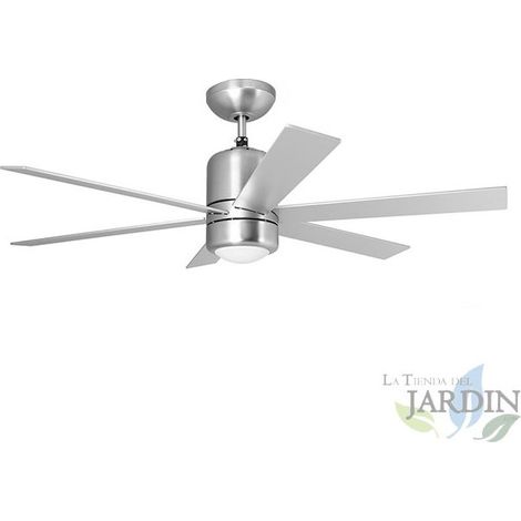 Ventilador de Techo con Luz y Mando a Distancia, 6 Aspas, 65W, 3 Velocidades  Potente y Silencioso