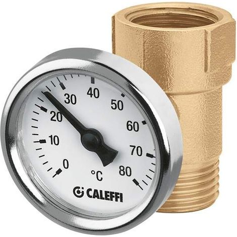 Anschluss Thermometerhalter Caleffi 657400 1/2" M x 1/2" F