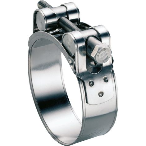 Schlauchklemme mit Drehbolzen - Für dicke und verstärkte Rohre - Edelstahl A2 48-51 - 5er Pack