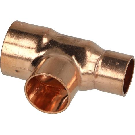 Raccord à braser cuivre té réduit 22 x 18 x 15 mm