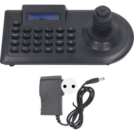 Clavier de caméra PTZ analogique LCD, avec Joystick 4D, contrôleur de dôme de vitesse pour Linux, prise ue 100-240V (1/5)