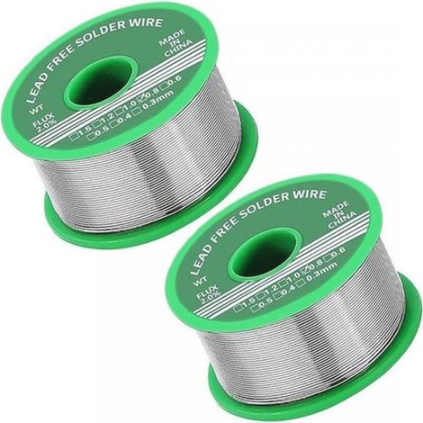 Fil de soudure sans plomb avec cœur de colophane, 0,8mm (1/5)