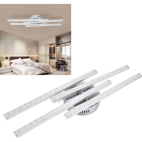 Plafonnier LED, style minimaliste nordique moderne, idéal pour chambre, salon, bureau, salle à manger. Luminaire décoratif simple, certifié CE et RoHS, lumière blanche. (1/5)