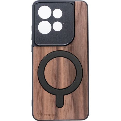Custodia in legno Bewood per Motorola Edge 50 Neo NOCE AMERICANO con MagSafe (1/2)