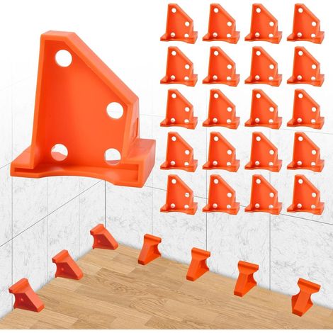20-Pack Floor Spacers Kit d’installation de revêtement de sol stratifié 2 en 1 avec espaces de 1/2" et 1/4" pour stratifié, planche de vinyle, bois dur, LVT et revêtement de sol flottant (1/4)