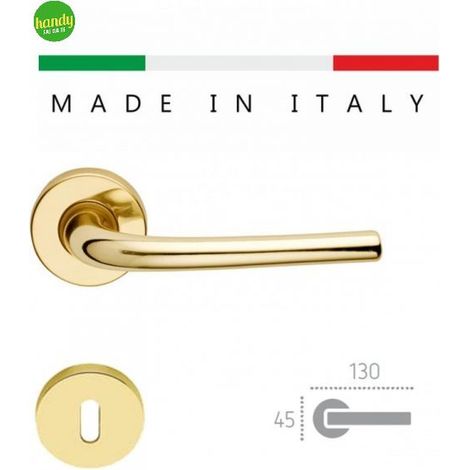Maniglia torino Frosio Bortolo art.a111 ottonato 2pz