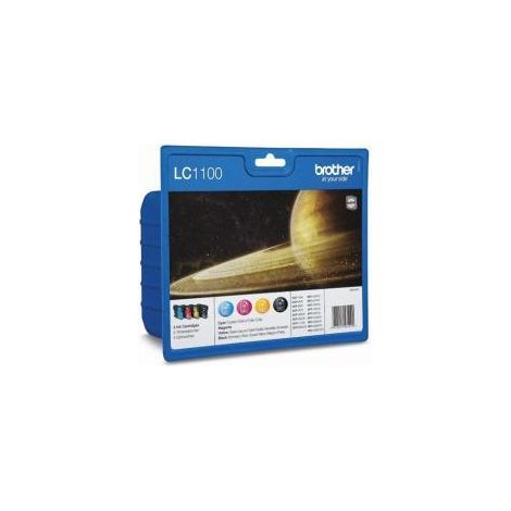 Brother LC-1100VALBP cartuccia d'inchiostro 4 pz Originale Nero, Ciano, Magenta, Giallo (1/2)