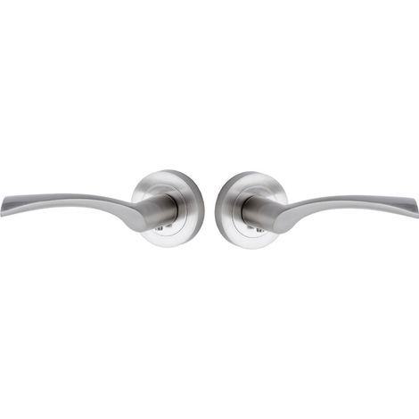 Maniglia per porta interna Noa Satin Classic Alluminio Universale (1/3)