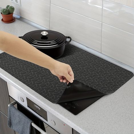 Tapis de protection pour cuisinière à induction, tapis de cuisinière à induction en silicone 5278 cm et tapis pour four à micro-ondes (1/5)