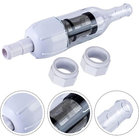 48-080 in-Line Filter Screen Assembly with D15 Pool Cleaner Hose Nut for Zodiac Models 280,380,3900,480 PRO,Etc (1/5)