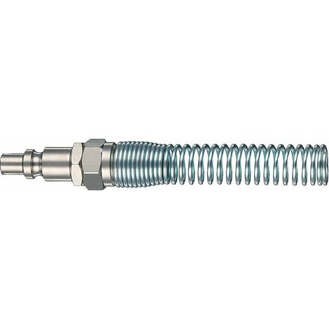 Raccordo innesto per rubinetto rapido con spirale mm.8x10 per aria compressa - Salone