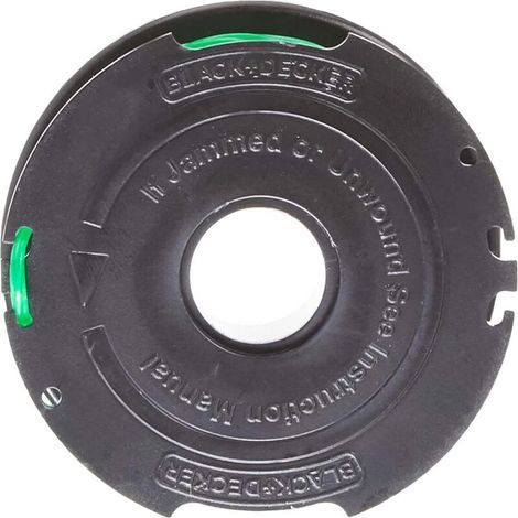 Aiperq Black+Decker Lot De 3 Bobines De Rechange Pour Coupe-Bordures, Bobine Reflex Plus A Déroulement Automatique, 3 X 6 M De Fil En Nylon Vert Et Résistant, Fil De ⌀2 Mm, A6486-Xj (1/4)
