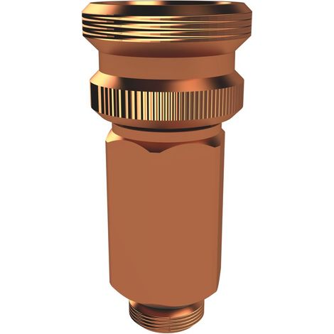 Kemper Axial-Entleerventil für Ventile mit stirnseitiger Entleerbohrung, max. 110 Grad C, DN 8, Rotguss, Figur J7109 150 00