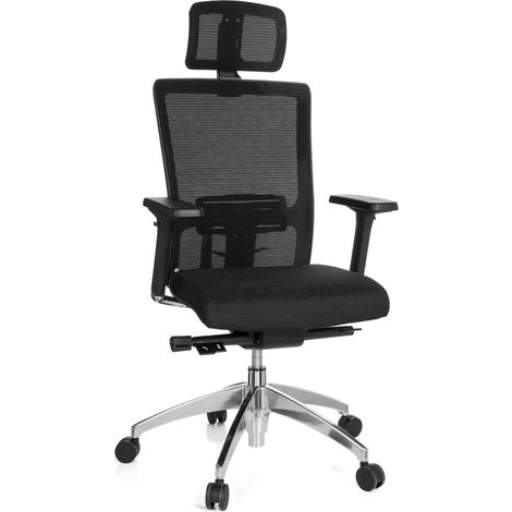 Bürostuhl / Chefsessel ASTRA LUX Netz schwarz hjh OFFICE (1/5)