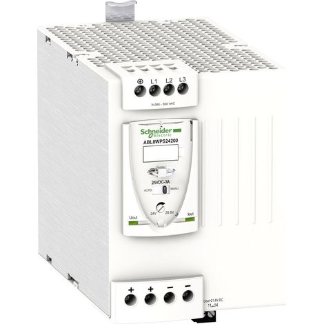 SCHNEIDER 20A 24Vdc 480W Drehstromversorgung mit Oberwellenfilter.