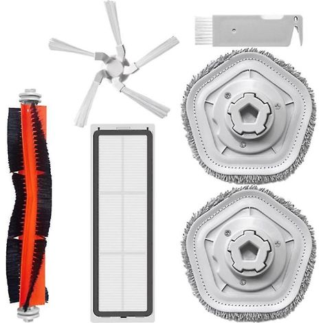 Para la escoba Xiaomi Dreame Bot W10: cepillo lateral principal, filtro HEPA, paños de limpieza. (1/5)
