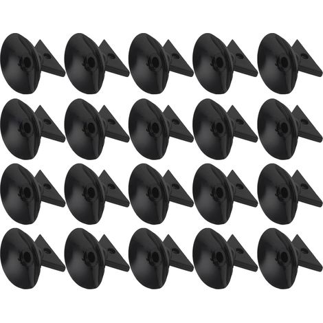 Lot de 20 Extracteurs D'ampoules à Ventouse 35mm Noir – Kit de Changement D'ampoules pour Maison et Bureau – Outil de Retrait D'ampoules Cassées sans Traces, Adapté Plafonds