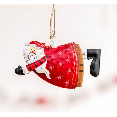Angel Décoration De Noël - Angel En Métal Et Tissu - Pour Arbre De Noël Porte Mur Ou Intérieur - Lot De 1 Pièce (1/5)