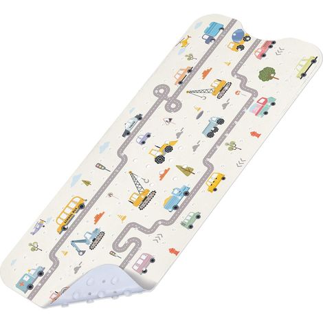 Tapis de Bain Antiderapant Enfant Voiture 100 X 40 cm (1/5)