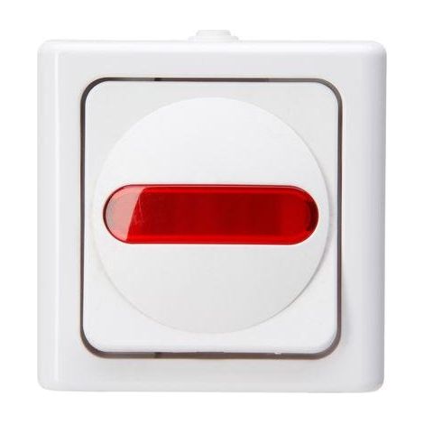 Kopp 561602008 Interruptor de mando blanco ártico rojo